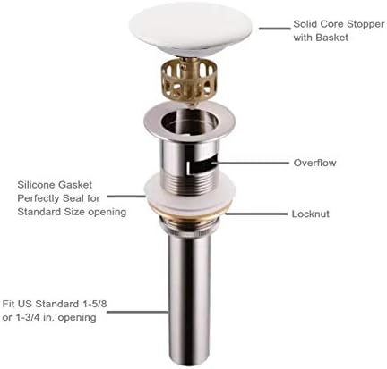Eliminates Clogs Overflow for USA 175 Sinks with Solid Brass Finish