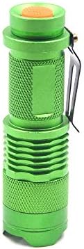 Scalable Green LED Flashlight Torch with 3 Modes for Night Detection