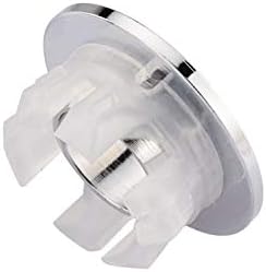 Sink Basin Trim Overflow Cover for Chrome Sink Drains with Adjustable Overflow
