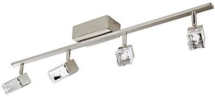 EGLO Cantil 33 Track Light 3-LED Dimmable Adjustable Wall Ceiling Fixture Nickel