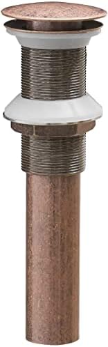 Homevacious 1 58 Inch Bathroom Pop Up Drain Stopper Copper Push Seal