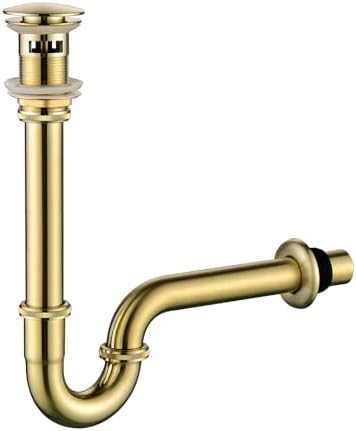 High-Quality Brass P-Trap Set for Bathroom Sink Drain