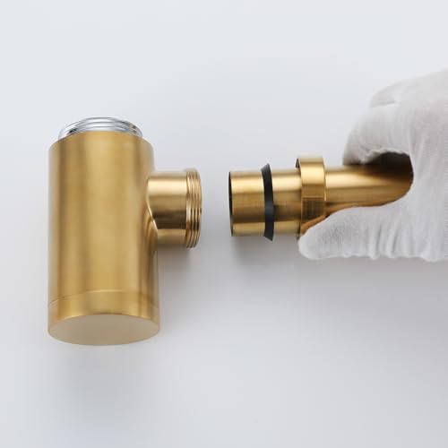 Bathroom Sink P-Trap Dark Gold Brass Contemporary Design 5 Years Warranty