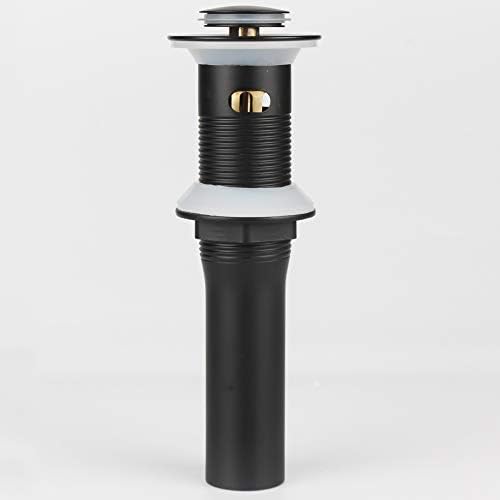 Detachable Basket Pop Up Drain Stopper Black
