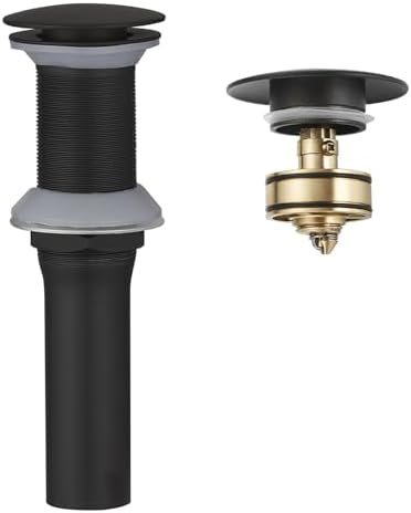 BWE Pop-Up Drain Assembly with Strainer for Bathroom Sink