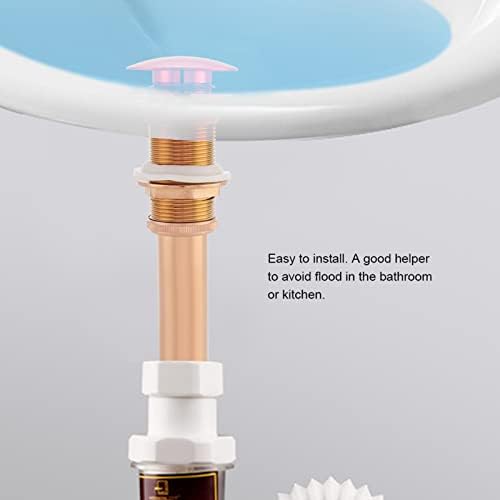 Garosa Sink Drain Rose Gold - Smooth Button No Overflow