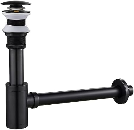 Solid Brass Adjustable Sink Drain Kit with Anti-Jam Function