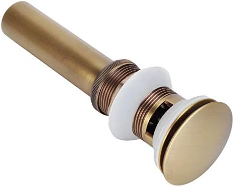 Non-Overflow Brass Sink Drain Stopper Prevent Flooding Easy to Install