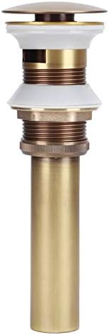 Non-Overflow Brass Sink Drain Stopper Prevent Flooding Easy to Install