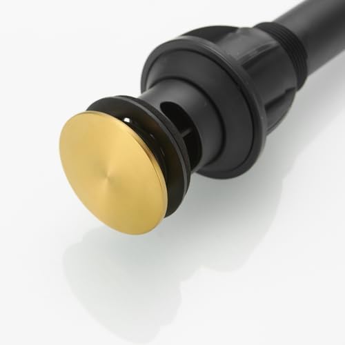 BWE Gold Bathroom Drain Stopper Overflow-Opening Design