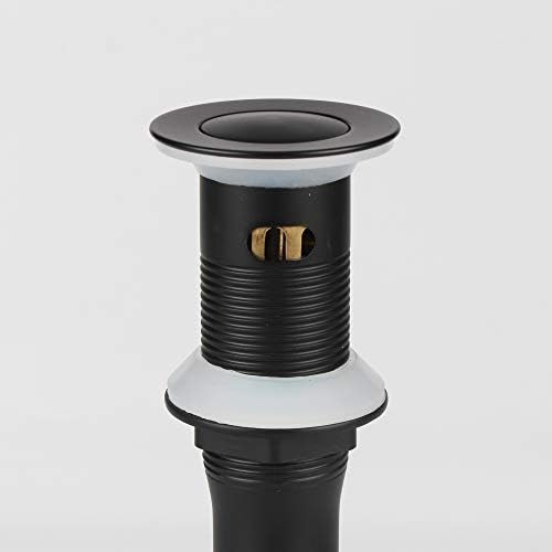 Detachable Basket Pop Up Drain Stopper Black