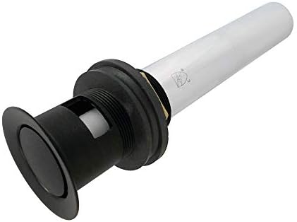 Kingston Brass KB8100MB Push Pop-Up Drain with Overflow Matte Black