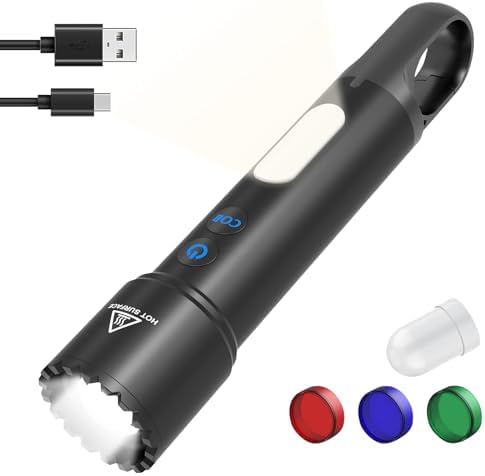 MOLAER Rechargeable LED Tactical flashlight Small compact and high-luminosity