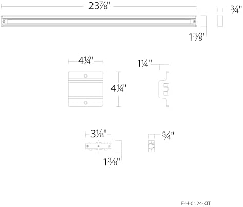 Amped 3-Light Track Lighting Kit