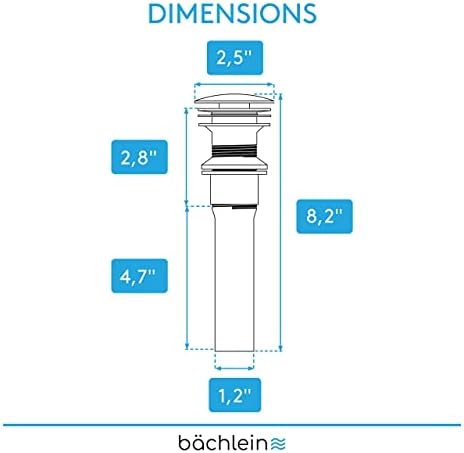 German bathroom sinkDrain no overflow pop up characteristic