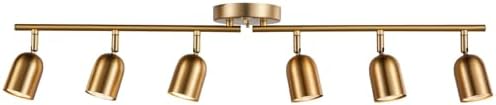 CRAFTRONOS 6-Light Track Lighting Kit with Flush Mount Adjustable Durable Spotlights
