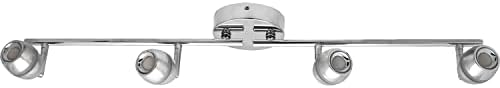 Sunlite 81146 32 Inch LED Track Light Fixture 4 Light Chrome