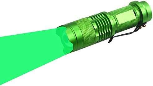 Scalable Green LED Flashlight Torch with 3 Modes for Night Detection