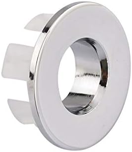 Sink Basin Trim Overflow Cover for Chrome Sink Drains with Adjustable Overflow