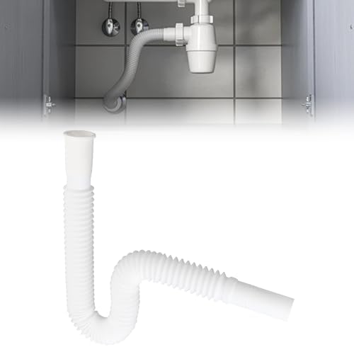 ite 1-14-inch Flexible Sink Drain Pipe White