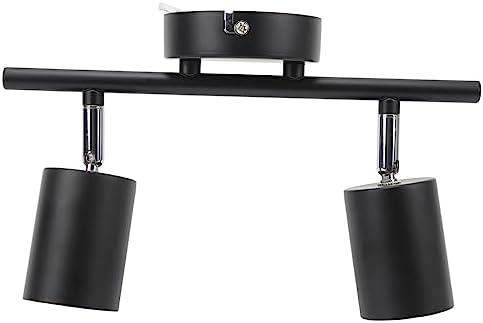 Modern 2-Head LED Track Light Kit with 90 Degree Rotation