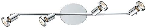 Wall Track Light Chrome Finish Modern Contemporary Iron