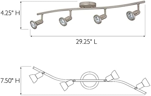 Modern Wave Ceiling Track Light