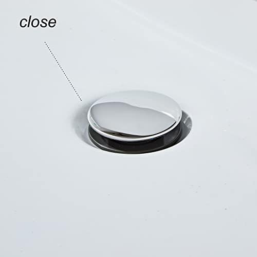Universal Chrome Cap Pop Up Drain Stopper for Vessel Sinks