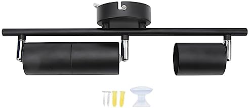 Naroote LED Track Light Kit with 3 Bulb Heads