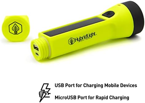 Hybrid Solar LED Flashlight