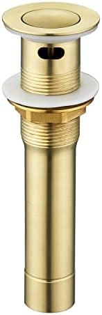 CREA Gold Bathroom Sink Drain with Hair Catcher