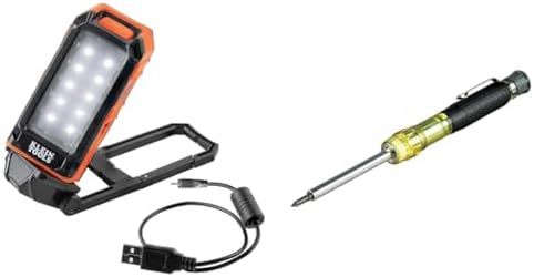 Klein Tools Rechargeable LED Work Light and Multi-bit Screwdriver Set