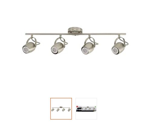 Globe Electric Samara Collection 4-Light Track Lighting with GU10 Bulb