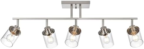 Bespoke Brushed Nickel 5-Light Track Lighting Kit