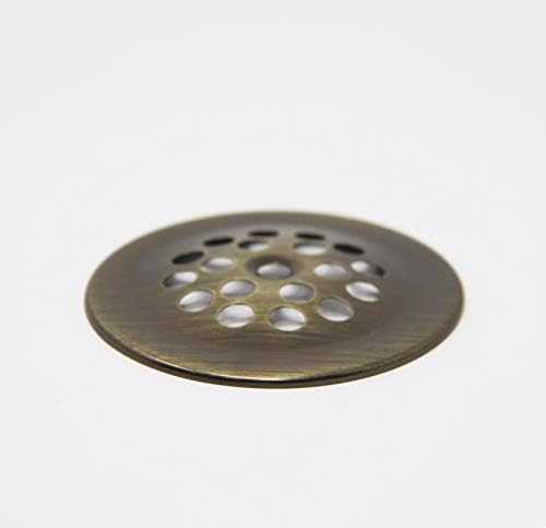 Durable bathtub drain with GridCover Antique Brass finish Easy installation