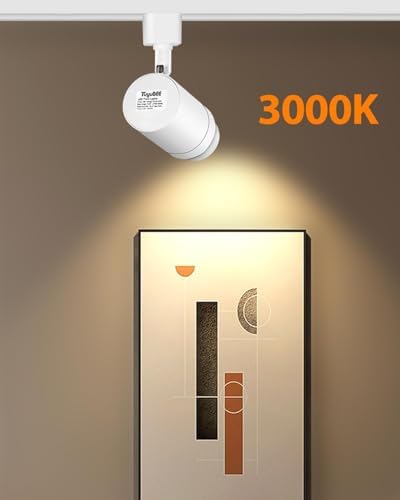TuyuBEE Zoomable Plug-in Track Lighting Kit with 8-Light 66FT LED Track