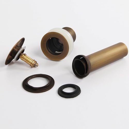 Wellsum Bathroom Faucet Vessel Vanity Sink Large Pop Up Drain Stopper with Overflow