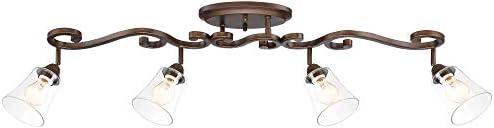 Pro Track Myrna 4-Head Logging Kit Modern Bronze Cylinder 43 12 Wide