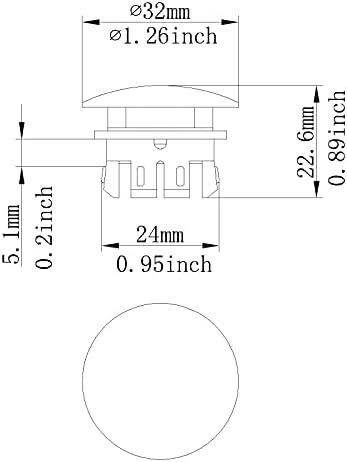 BWE Brushed Nickel Sink Basin Trim Overflow Cover