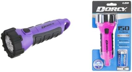 Dorcy 55 Lumen Water Resistant LED Flashlight Bundle with Carabiner Clips