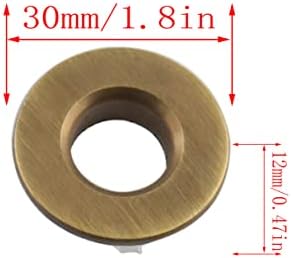 HSCGIN Sink Overflow Ring 2PCS Antique Brass