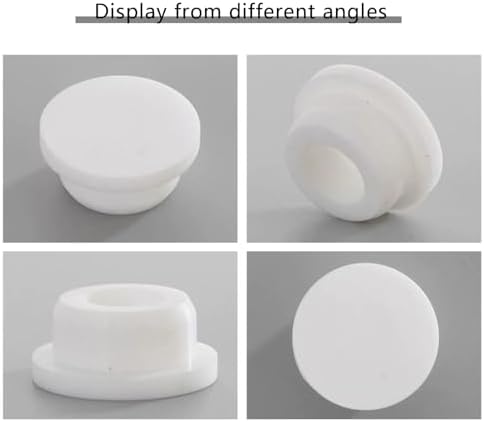 4PCS Rubber Sink Overflow Drain Cover White Universal Size