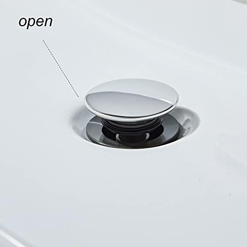 Universal Chrome Cap Pop Up Drain Stopper for Vessel Sinks
