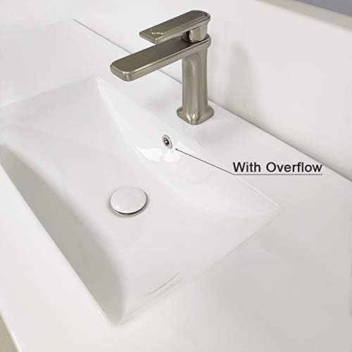 GZILA Bathroom Pop Up Drain with Hair Catcher and Overflow