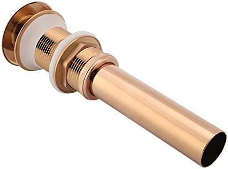 Garosa Sink Drain Rose Gold - Smooth Button No Overflow