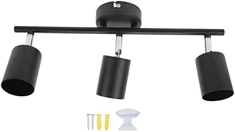 Naroote LED Track Light Kit with 3 Bulb Heads