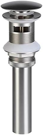 Durable Sink Drain Overflow Brushed Nickel Easy to Use and Long-Lasting