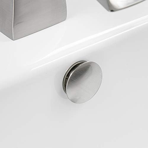 BWE Brushed Nickel Sink Basin Trim Overflow Cover