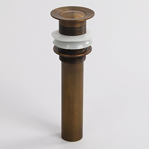 Bathroom Faucet Vessel Sink Small Pop Up Drain Stopper Antique Brass