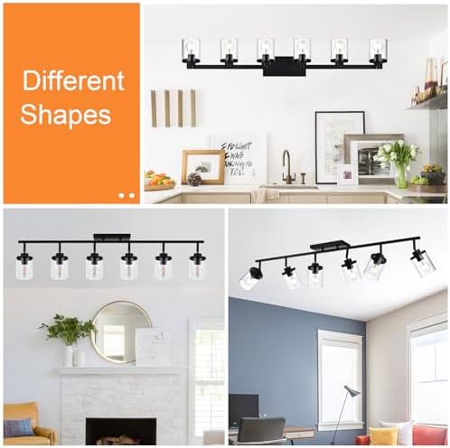 Elevate Your Space Black Track Lighting Kit